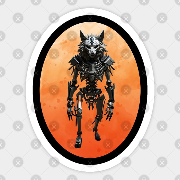 Orange Moon Werewolf Sticker by MGRCLimon